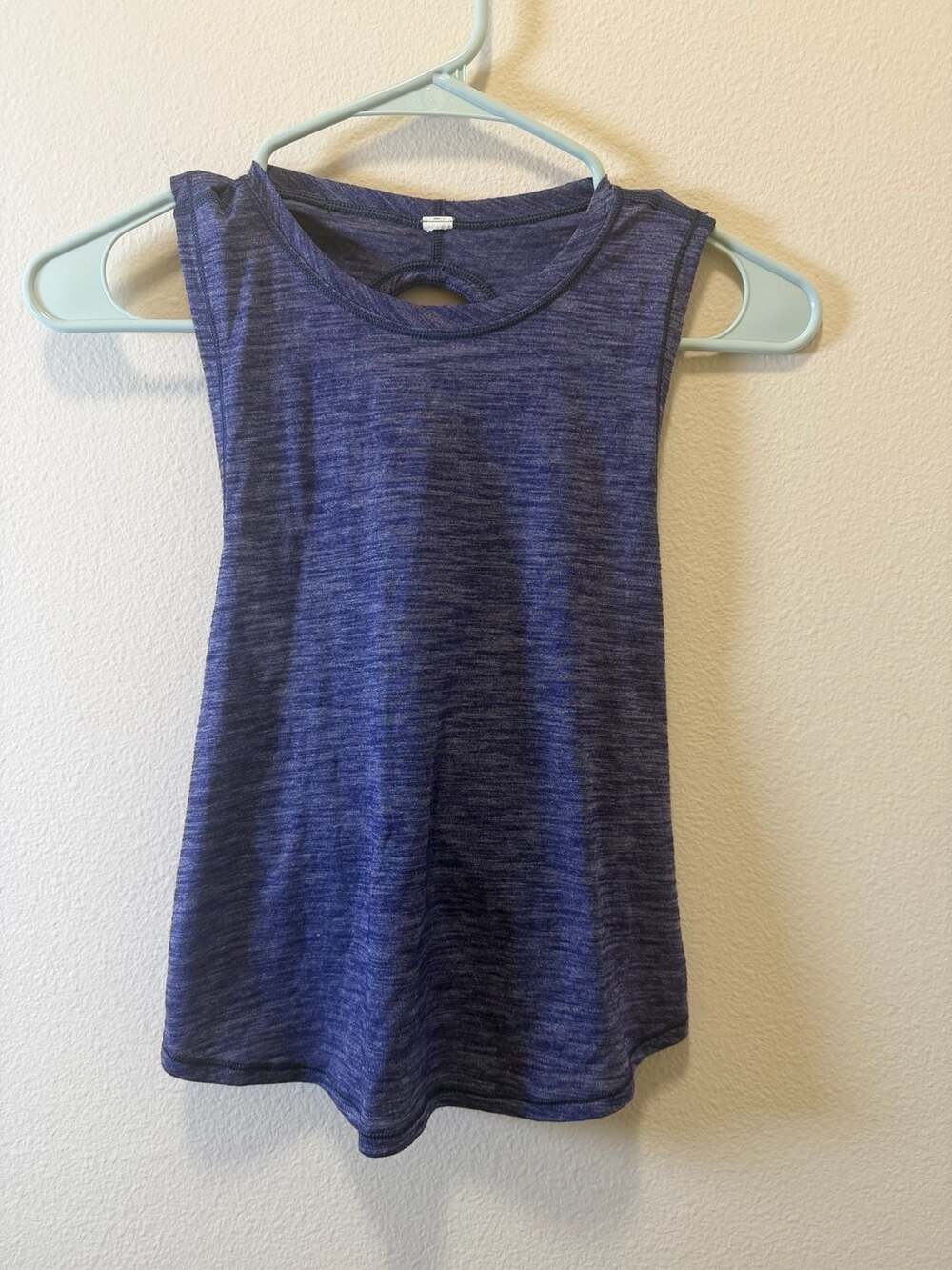 Lululemon Fast As Light Muscle Tank Top Purple Space Dye Twist Back